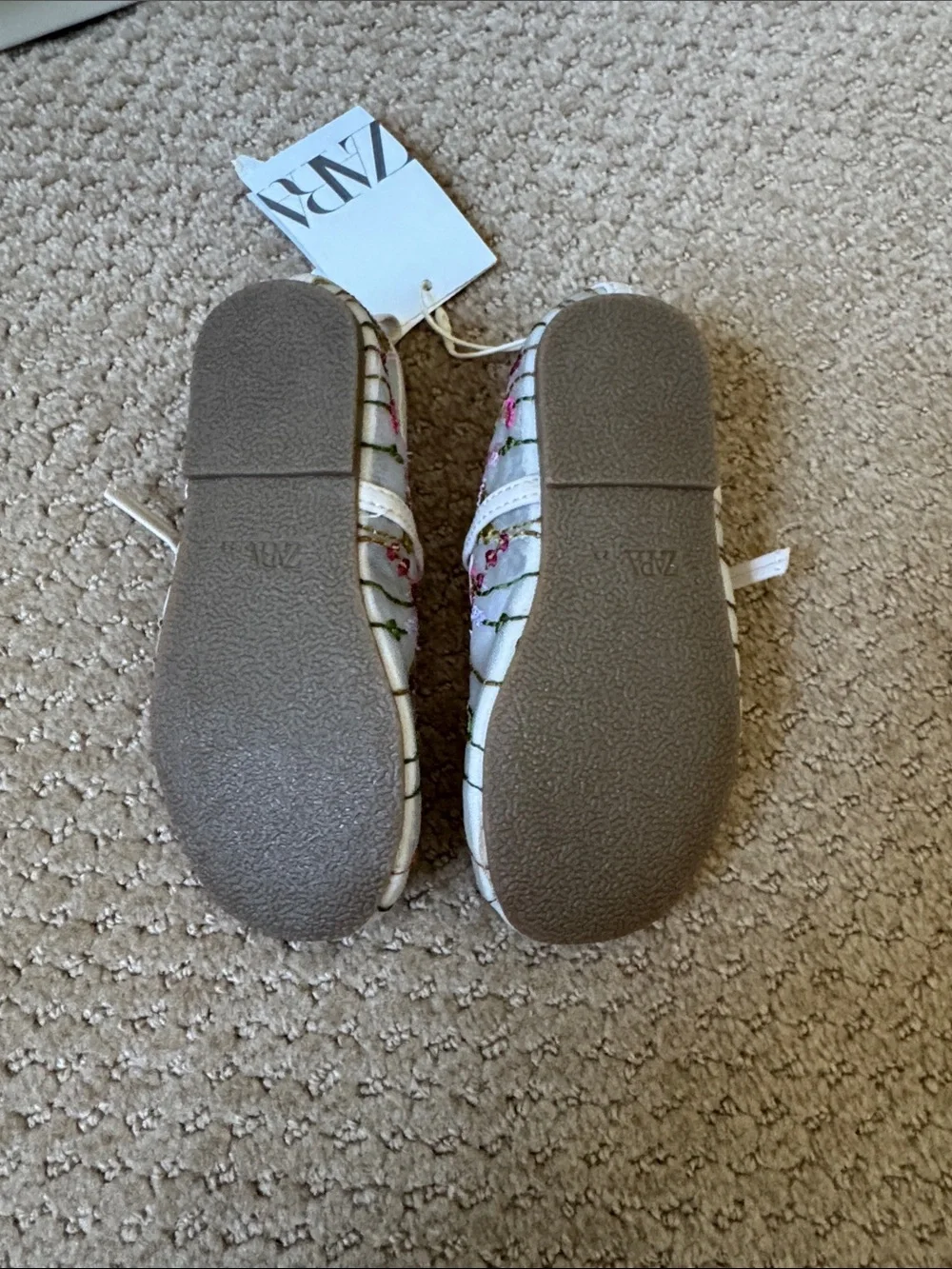 Zara Embroidered ballet flats